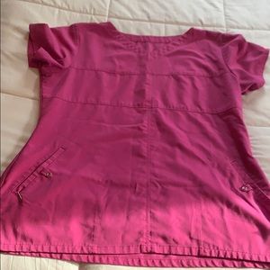 Greys Anatomy pink scrub top size large